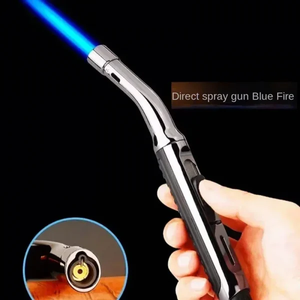 Torch Turbo Lighter Cigar Smoking Lighters Super Long BBQ Kitchen Cooking Gas Lighter Metal Cigarette Lighters Gadgets for Men - Image 4