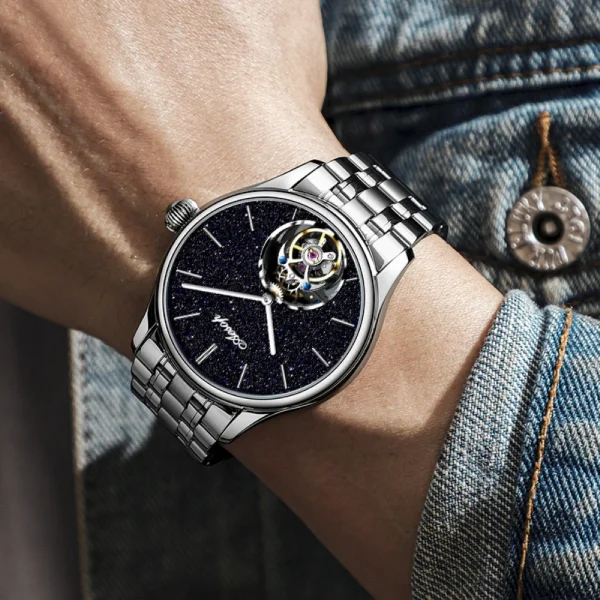 AESOP Brand Tourbillon Luxury Mens Watches Waterproof Male Sports Watch For Men Mechanical Casual WristWatches 2025New - Image 5