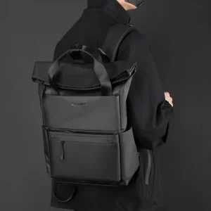 YoReAi New Nylon Fabric Backpack for Men Simple Large Casual Capacity Multifunction School Students Bag Travel Package