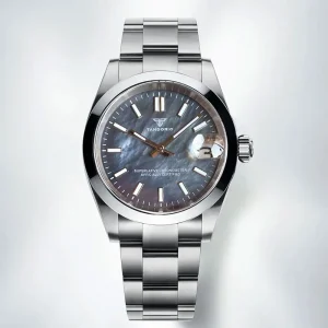 Tandorio Mother of Pearl 36mm/39mm Smooth Bezel Sapphire Crystal Glass 200m Waterproof Mechanical Watches For Man NH35 Watches