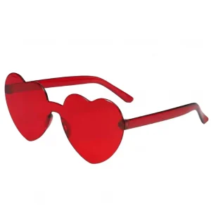 Creative Funny Travel Women Sunglasses Eye Cute Heart Shape Transparent Men Outdoor Sunglasses